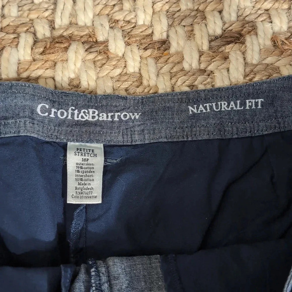 NWT Croft & Barrow Blue Cotton Mini Skort - Picture 4 of 7